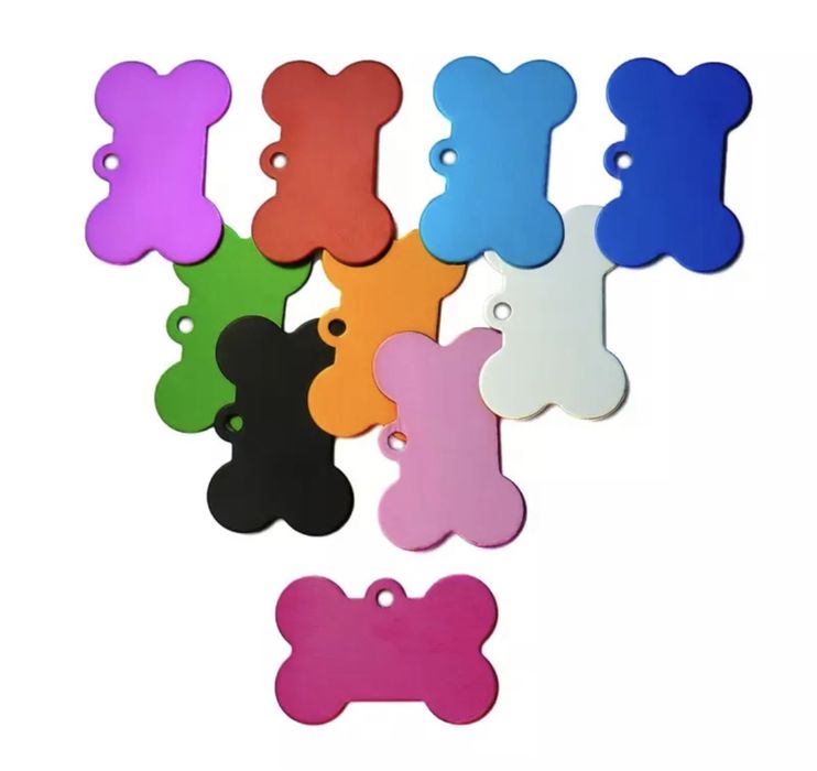 Гравирани метални цветни медальони за куче