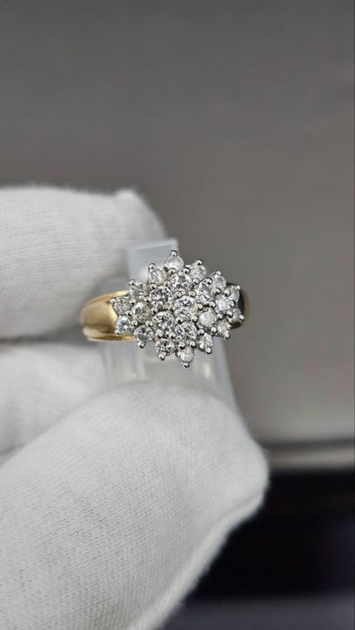 Златен пръстен с диаманти – 14K