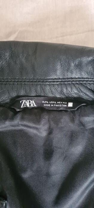 Geacă de piele naturala oaie  firmă Zara