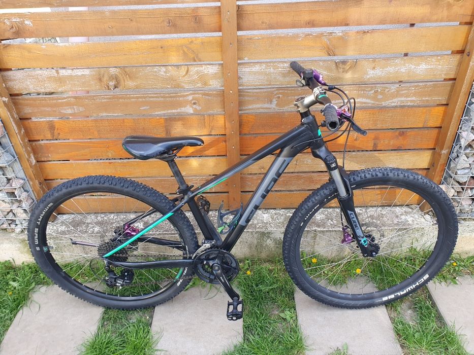 Cube Aim Pro, roti pe 27.5, aluminiu, marime XS - S (14"), 8 × 3 viteze