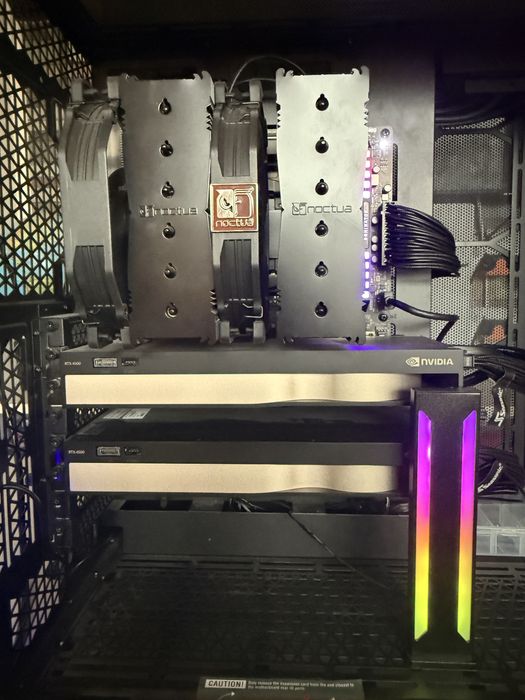 Workstation Ai, AMD 9950X3D, 128GB RAM, 2 x nVidia RTX 4500 Ada, 2x4TB