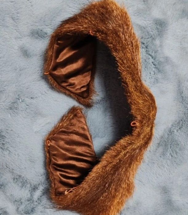 Guler din blană naturală de nutrie