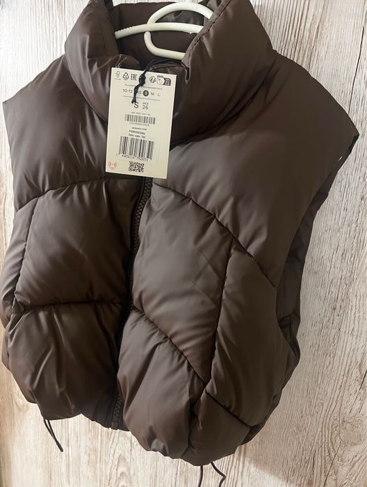 Кафяв елек Bershka, нов с етикет