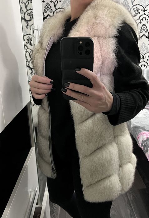 Vesta blana naturala