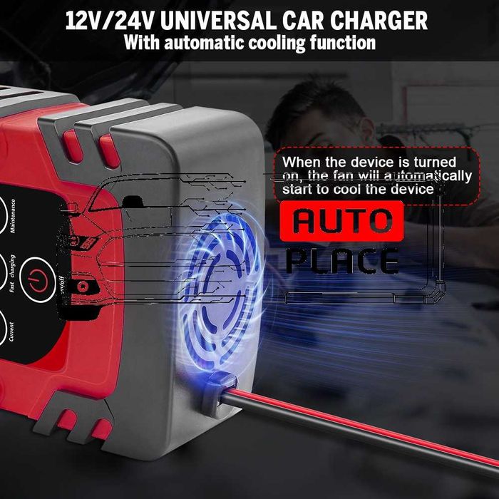 Смарт Зарядно 4AH - 100AH Smart Charger 12V/24V