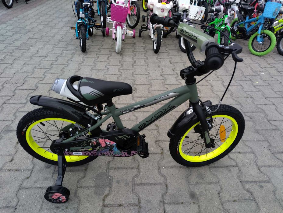 BYOX Велосипед 16" MONSTER зелен
