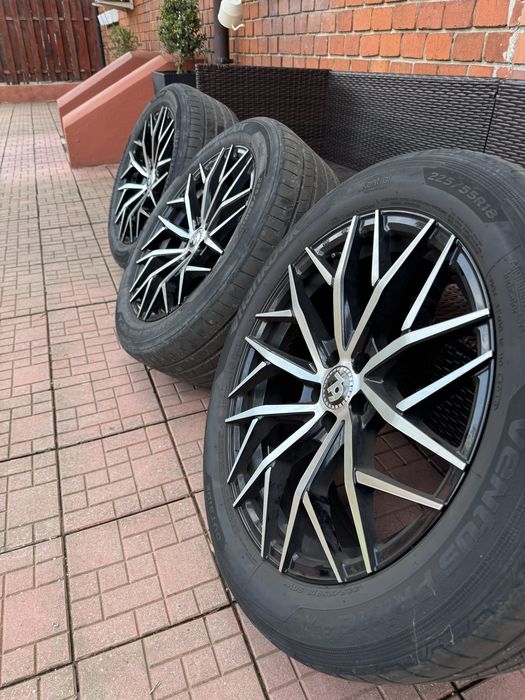 Set jante aliaj R18 5x100+ anvelope Hankook Ventus Prime 3 225/55 R18
