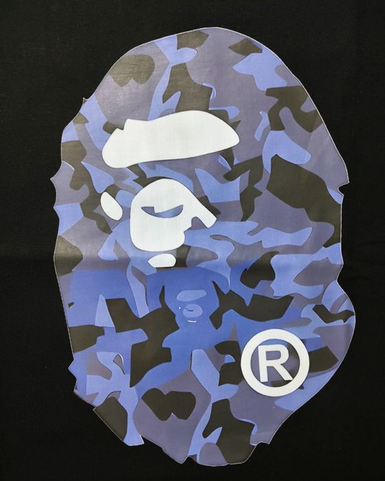 Bape Blue & Black Tee (тениска) М
