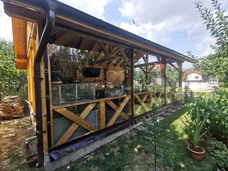Folie terasa transparenta terase și foisoare Cristal tratata UV