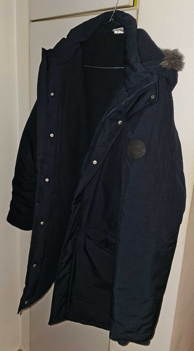 Geaca barbateasca XXL, imblanita cu gluga si buzunare, noua