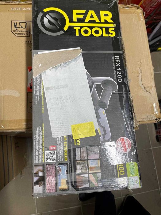 Masina de slefuit Fartools REX 120 pentru renovari exterioare, 1300 W, negru