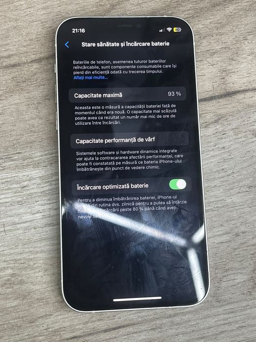 Iphone 12 impecabil 93 sanatate