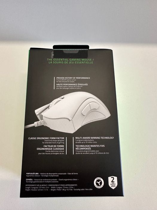 Mouse Gaming - Razer Deathedder Essential White Edition