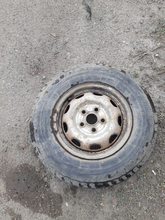 Диск с резиной на сапог односкатный