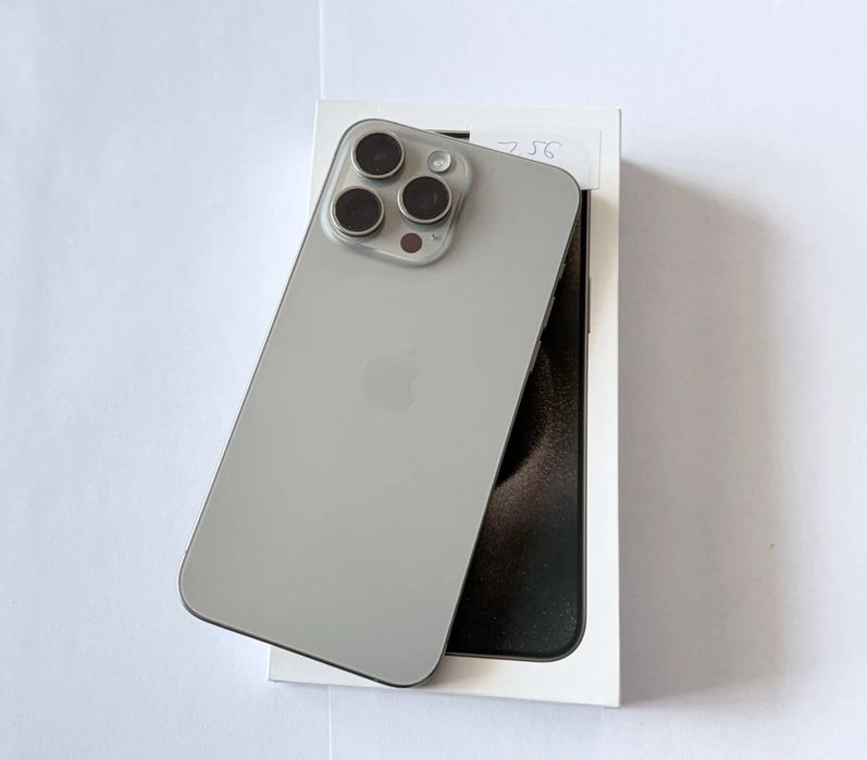 Apple iPhone 15 Pro Max 256GB Natural Titanium Smartphone with Origina