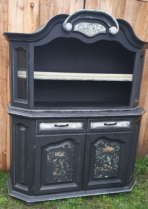 Bufet, dulap, antic, rustic pictat, comoda