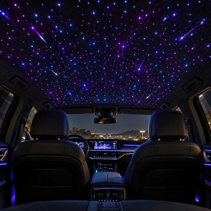 KIT Stelute Plafonn Plafon Instelat Auto RGB, 500 Fire, Bluetooth, cu control din aplicatie