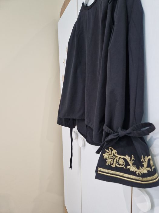 Дамска черна елегантна риза