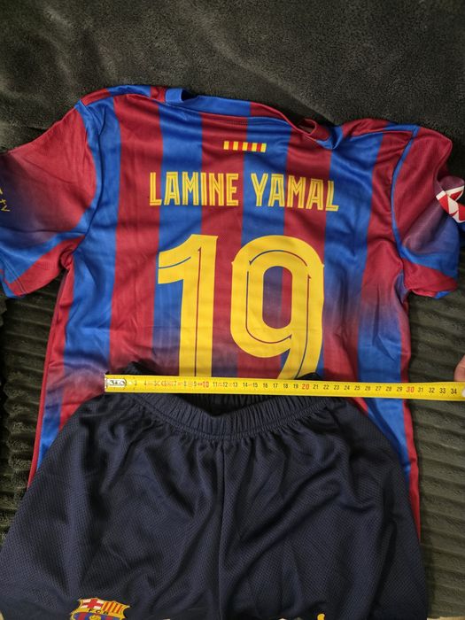 Tricou si pantaloni Nike fotbal pentru copii, Lamine Yamal