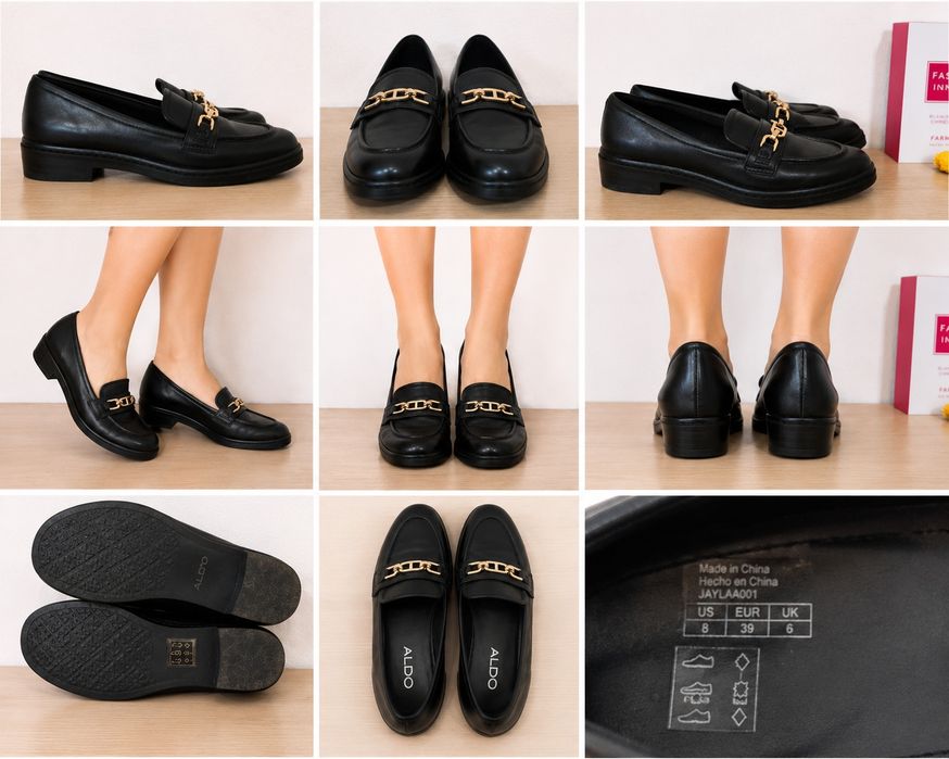 Mocasini Dama Piele Naturala Negri Loafers Eleganti Marimea 39