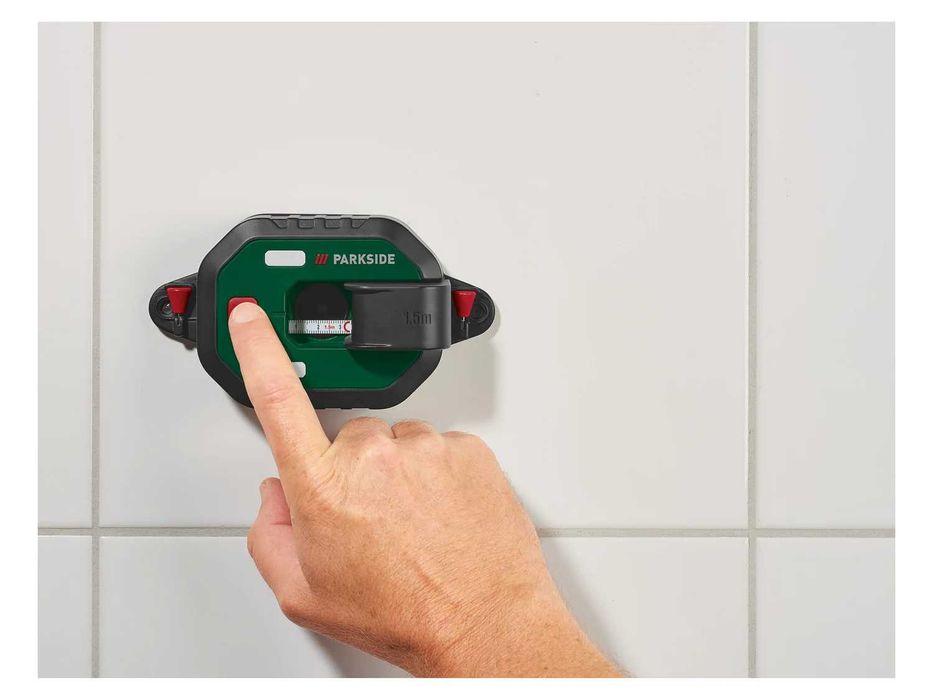 PARKSIDE PLLM 10 A1 лазерен нивелир с ролетка за прецизно подравняване