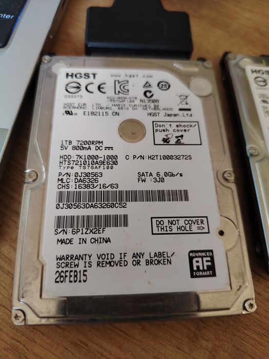 2,5 Hitachi HDD 1 TB