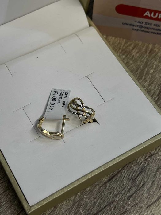 Cercei aur 14K 2.82gr (AG42 B.14284) GARANTIE 24 LUNI