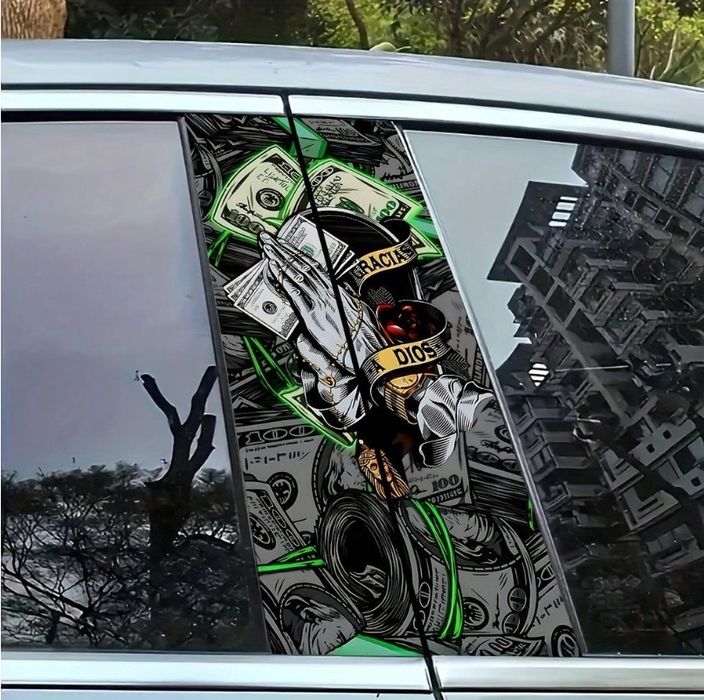 Винилови стикери за страничните колони на вратите - 2бр.