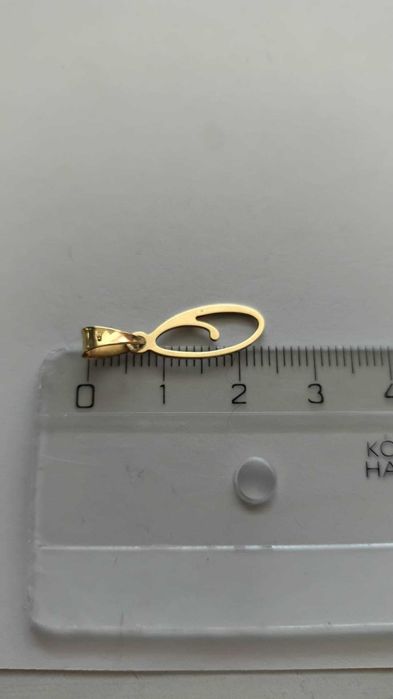 (AG 35) Medalion aur 14K "litera O" B.34453.3 /Garantie 2 ani/ 245 lei
