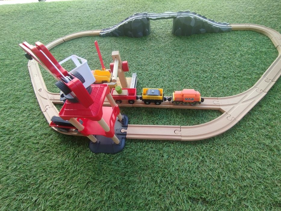 Set jucării din lemn macara Playtech Lidl