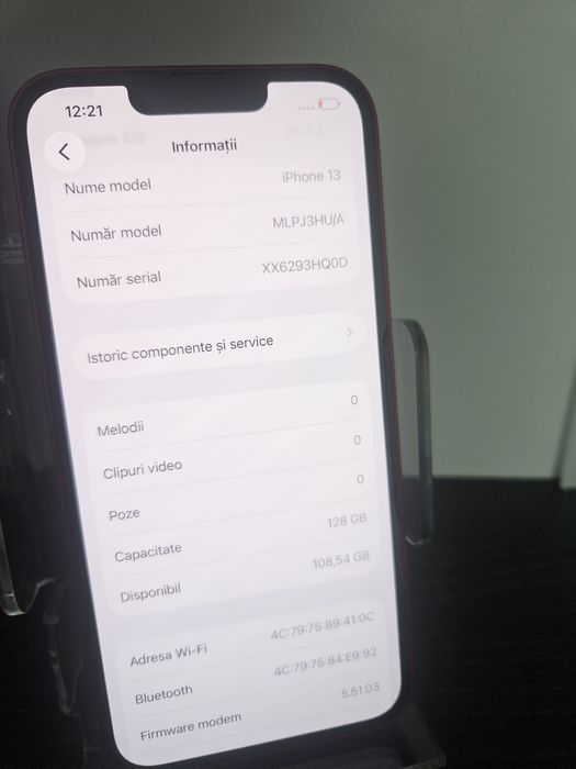 Magazin Iphone 13 128GB red si blue impecabil 6 luni garantie