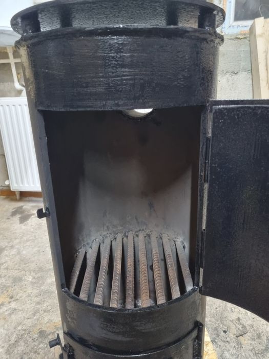 Soba rotunda din fier