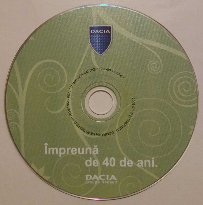 Dacia - Împreună de 40 de ani [CD muzică]
