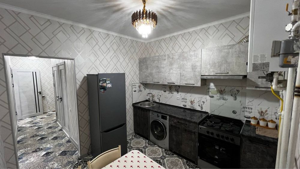 2х комнатная с мебелью и техникой в новостройке возле реки Чирчик!