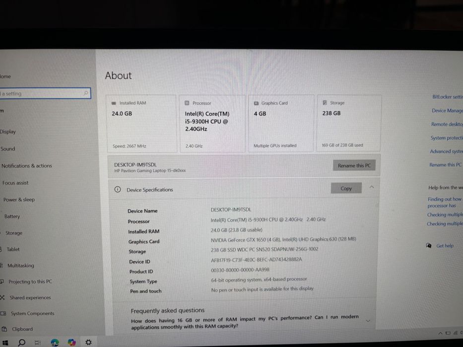 Laptop hp Pavillion