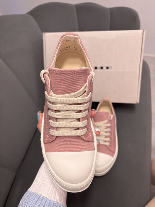 Rick Owens Rammones Low Pink Marimea 38 /2 perechi disponibile