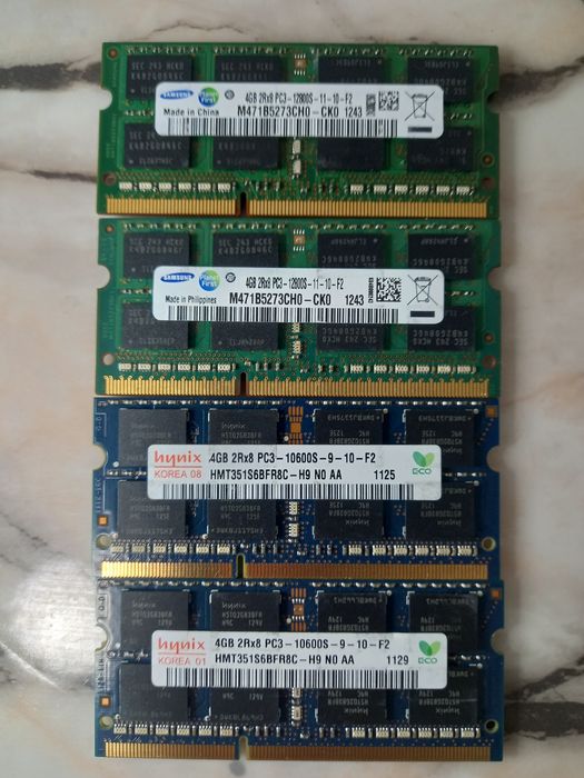 Памет за лаптоп 8 GB (2x4GB) Samsung Sk Hynix 1600 MHz DDR3