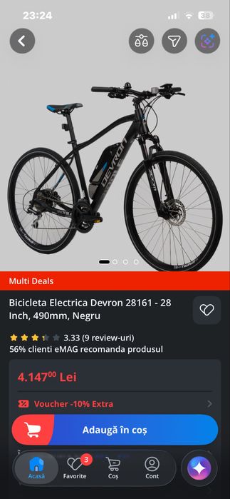 Bicicleta Electrica devron 28161