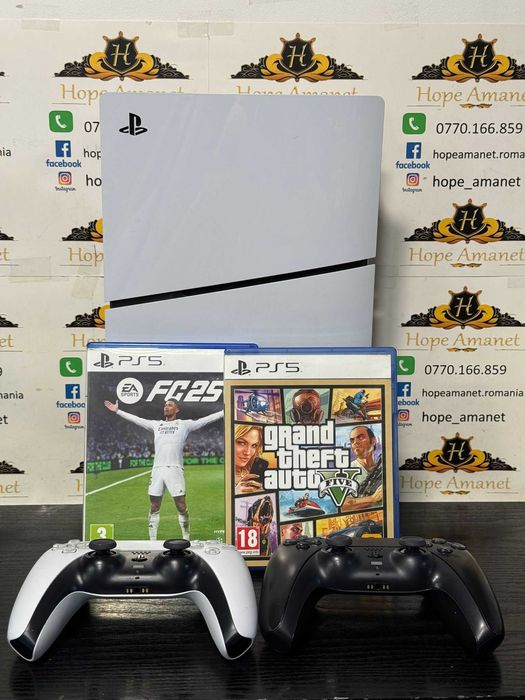 Hope Amanet P10/Consola PlayStation 5 Slim CD / 2 Manete + 2 JOCURI