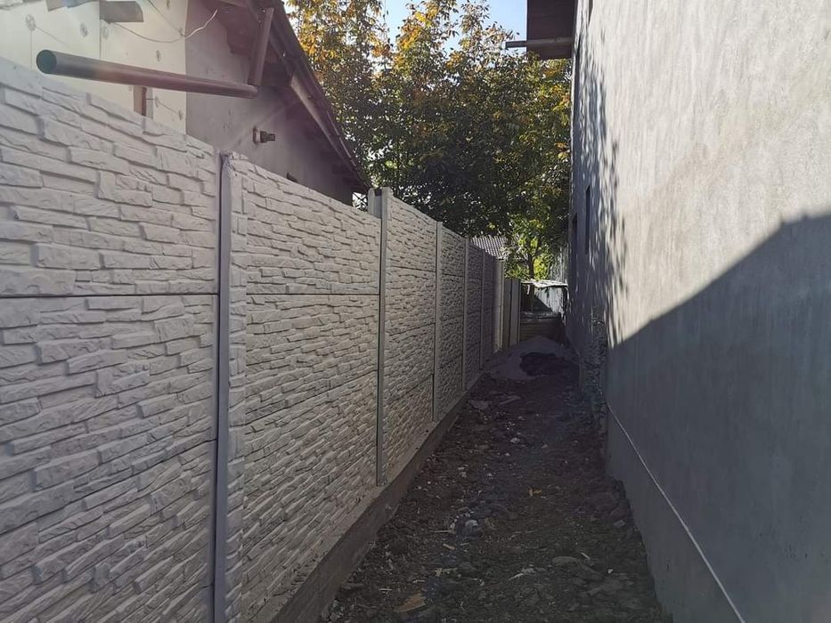 Garduri din beton comprimat placi stâlpi garduri cu montaj Super pretu