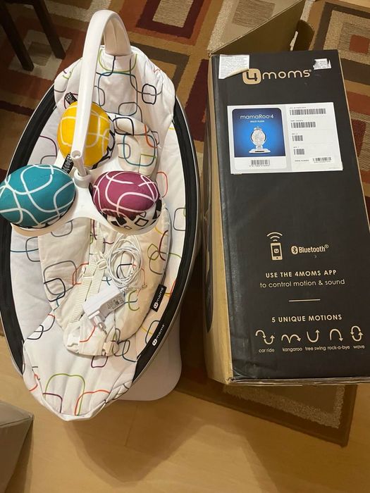 Електрическа Бебешка люлка против колики mamaRoo 4moms