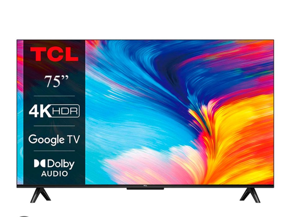 TCL 75 P635 4K smart 720$ 4 kun skidka upakofkada olasla