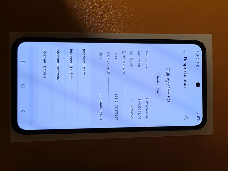 Samsung M35 5G 128gb Dark Blue resigilat factura garantie bonus