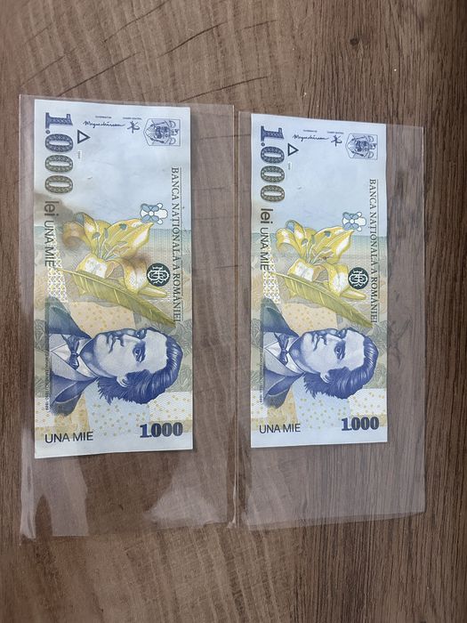 Bancnote 1000 lei -Serii consecutive