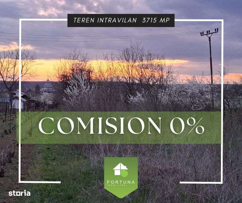 Teren intravilan oportunitate excelenta pentru dezvoltare rezidentiala