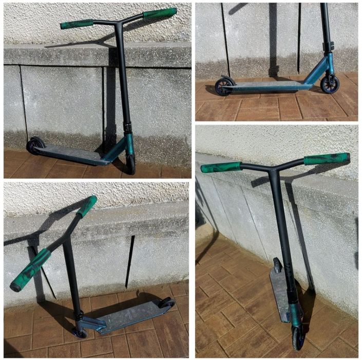Trotineta Freestyle sărituri scheme WARP model Whip Camp Expert 100 mm