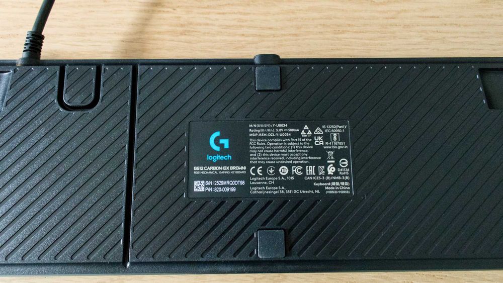 Tastatura mecanica gaming Logitech G512 RGB Lightsync, Negru Carbon
