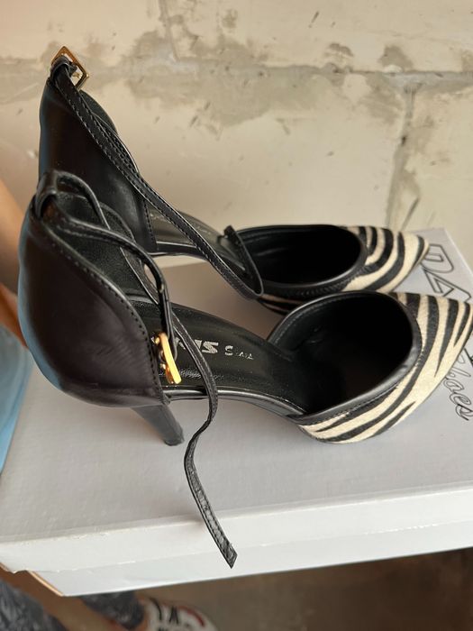 GIANNI - кожени летни обувки и DARIS - висок ток - летни