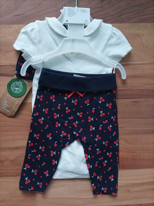 комплект от 3ч- био памук- 68-74см