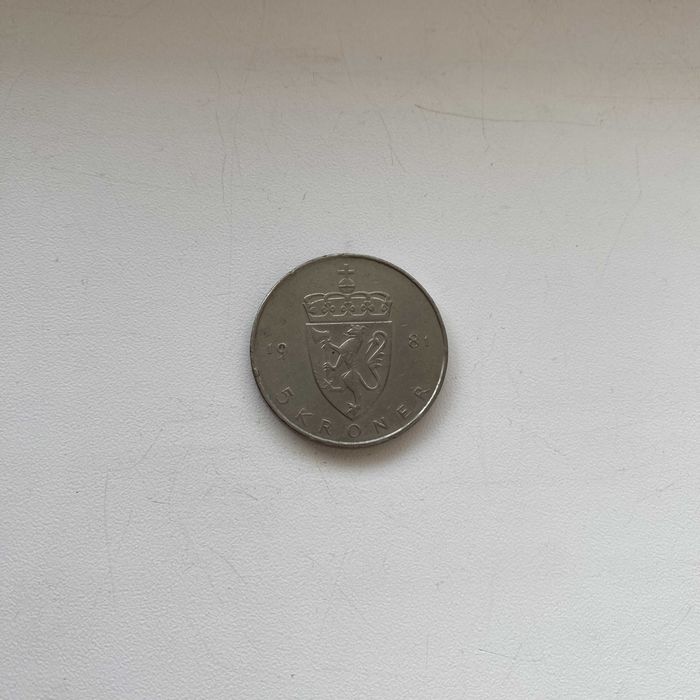 Moneda 5 Coroane 1981 Norvegia
